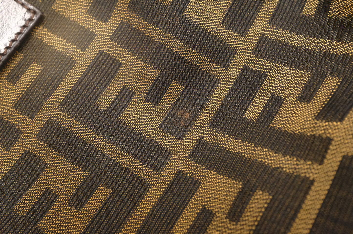 Fendi Double Flap Baguette in Zucca Canvas