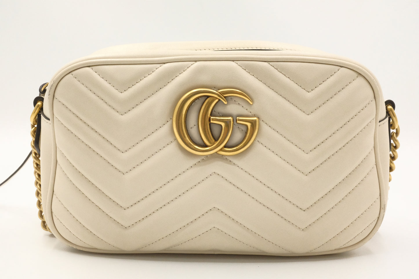 Gucci Marmont Crossbody in White Leather