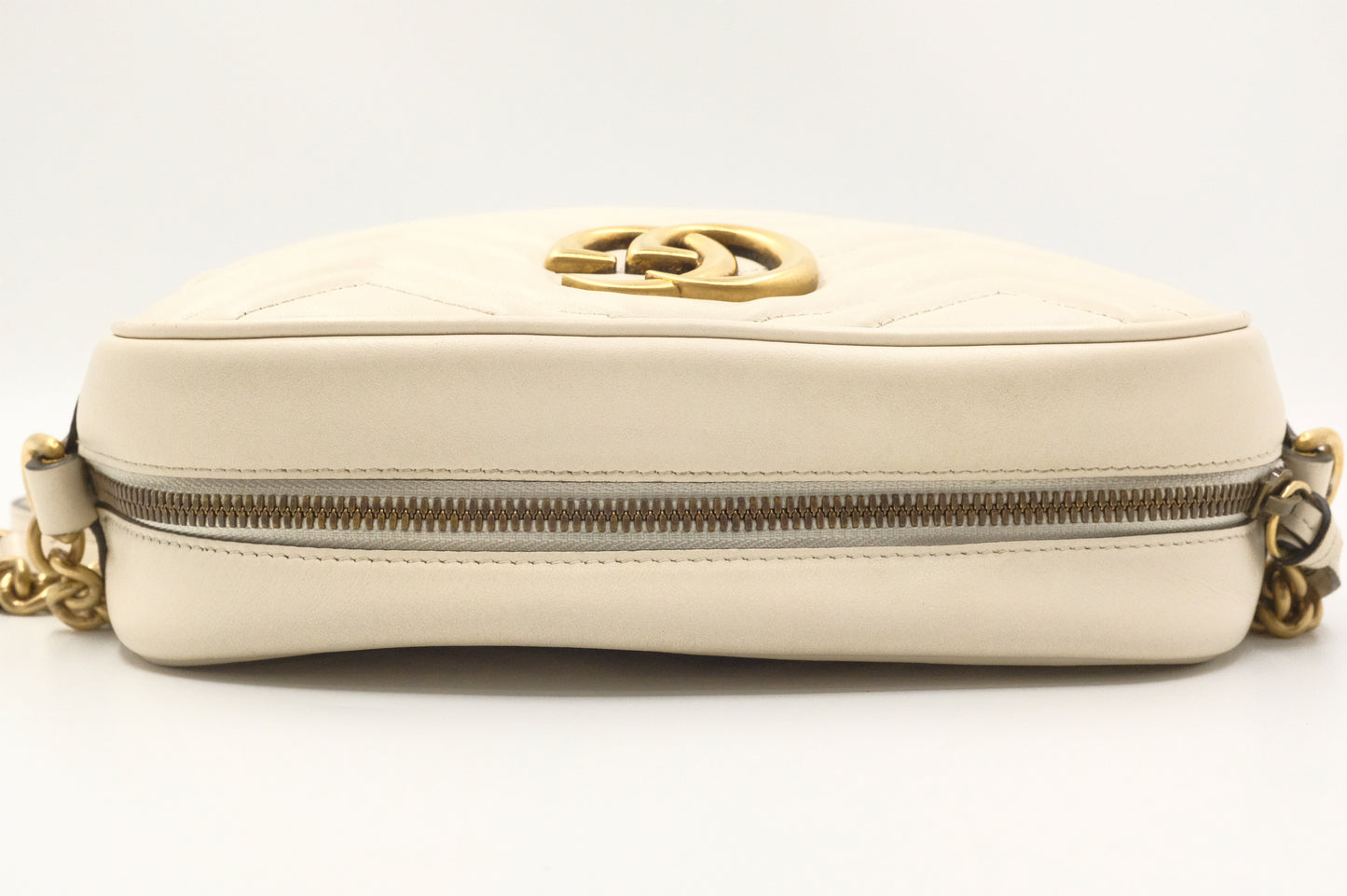 Gucci Marmont Crossbody in White Leather