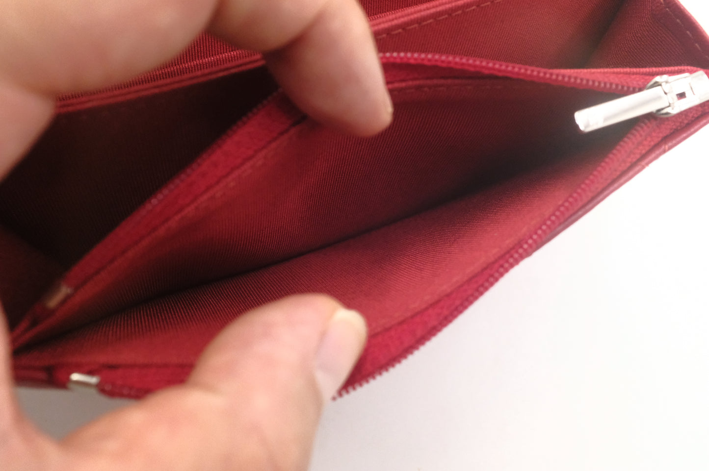Chanel Wallet on Chain in Red Matelasse Leather