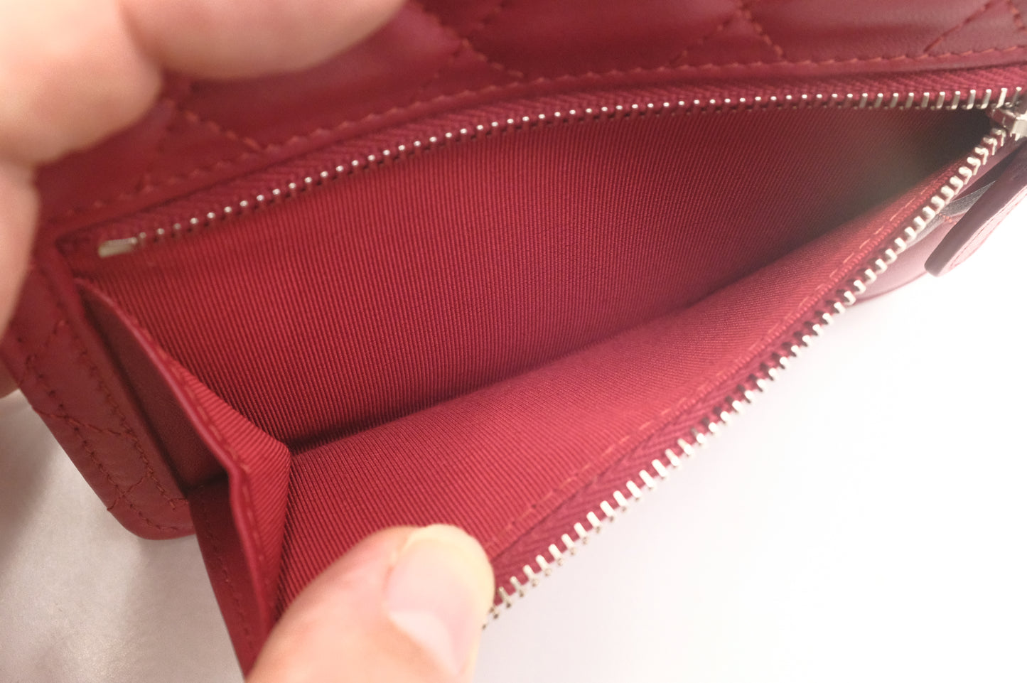 Chanel Wallet on Chain in Red Matelasse Leather