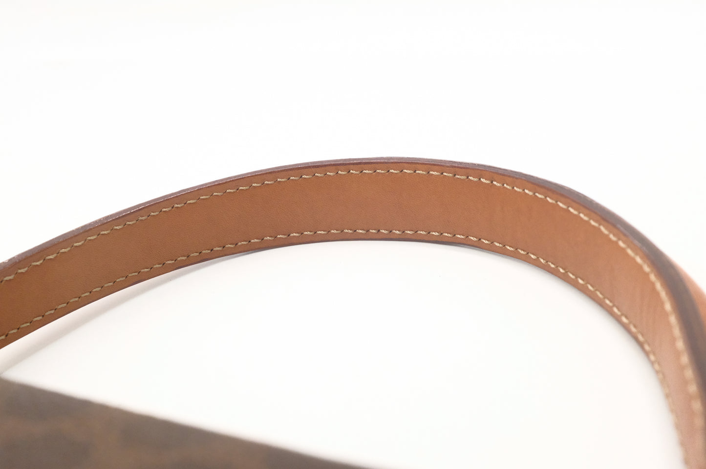 Celine Top Handle Bag in Brown Macadam Canvas