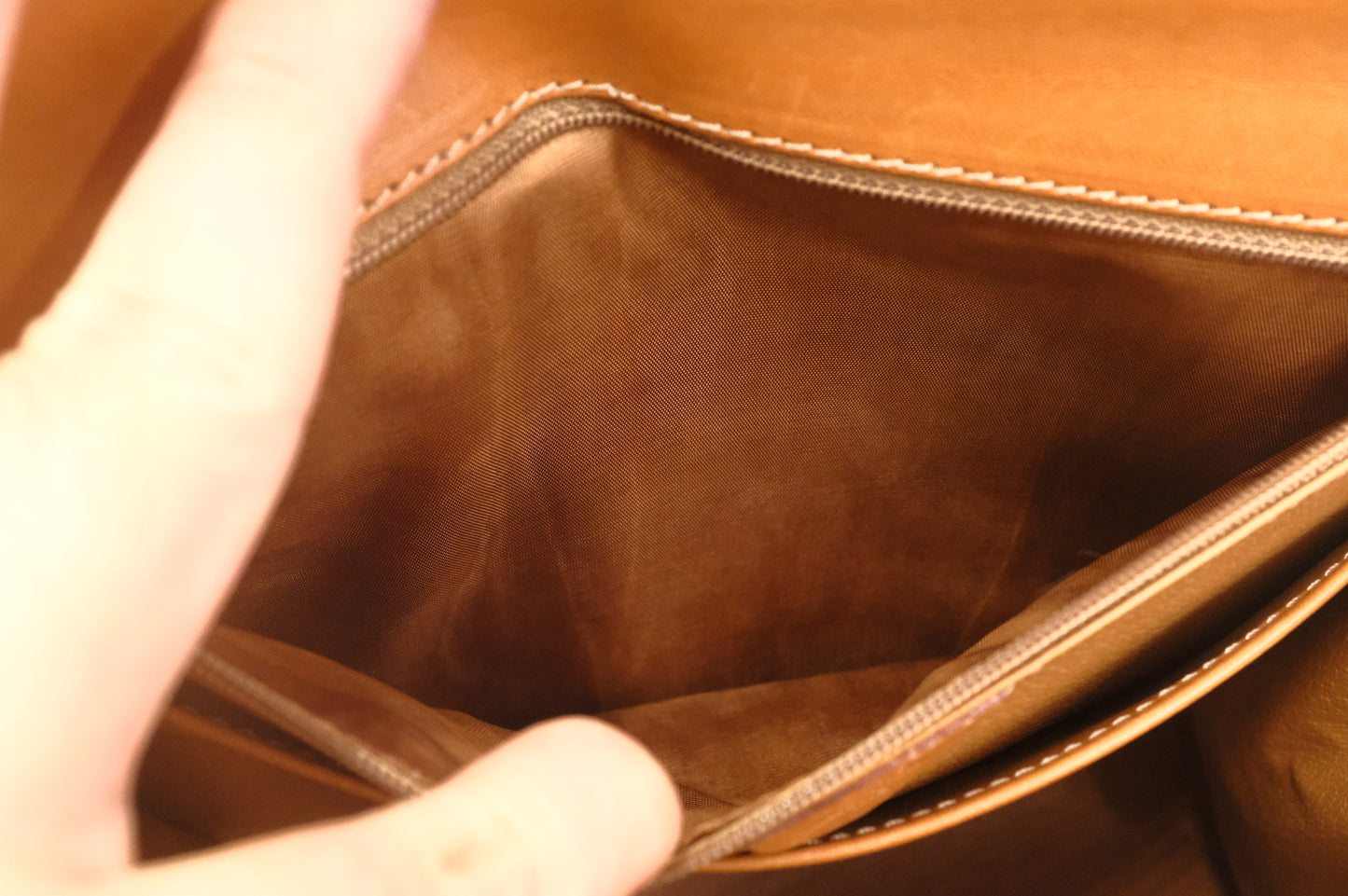 Celine Top Handle Bag in Brown Macadam Canvas