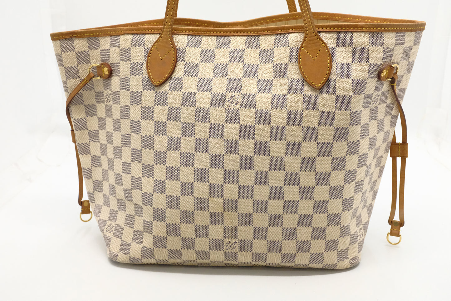 Louis Vuitton Neverfull MM in Damier Azur Canvas