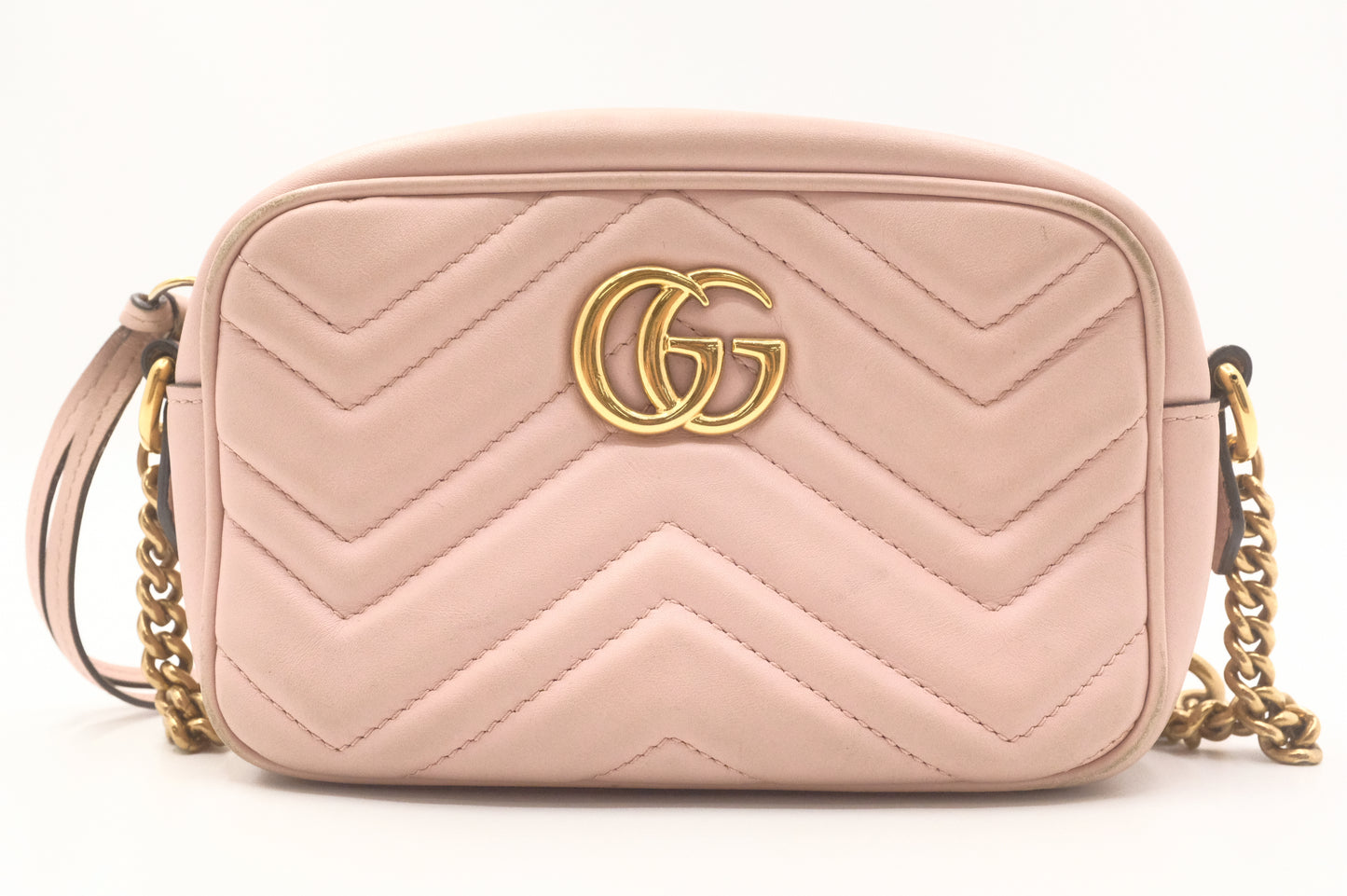 Gucci Marmont Crossbody in Pink Leather
