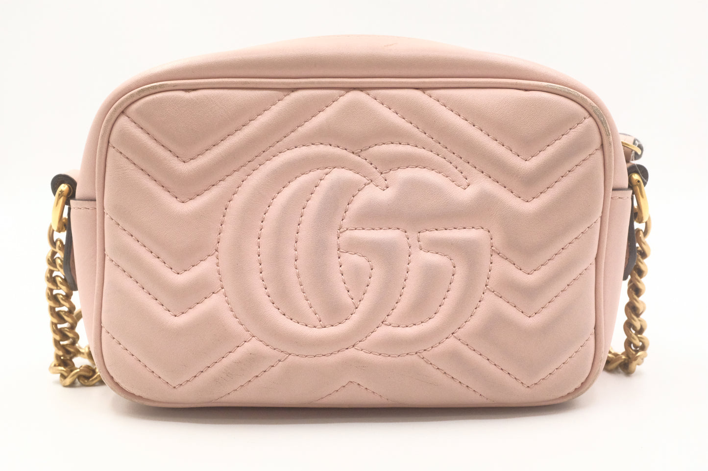 Gucci Marmont Crossbody in Pink Leather