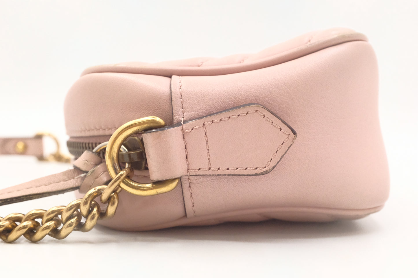Gucci Marmont Crossbody in Pink Leather