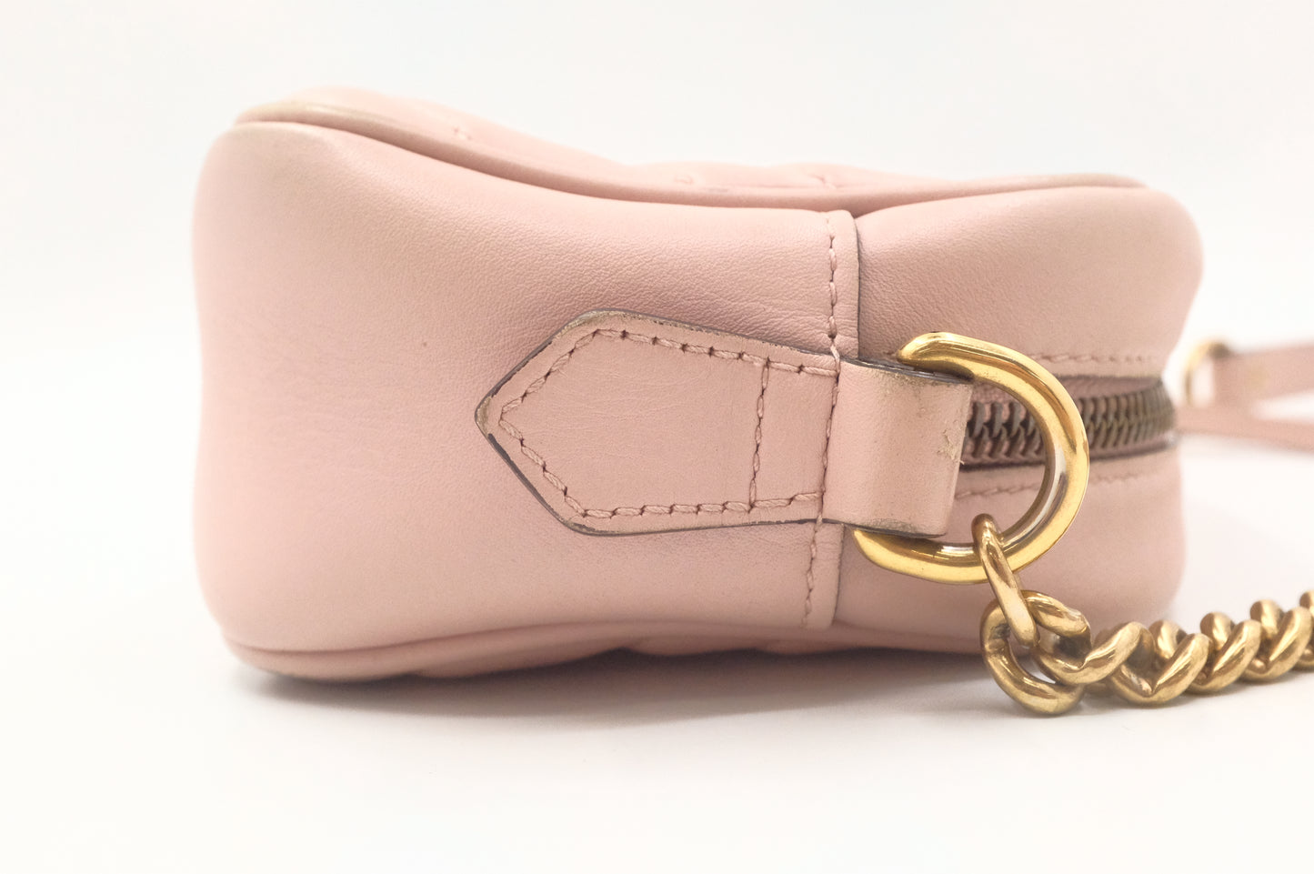 Gucci Marmont Crossbody in Pink Leather