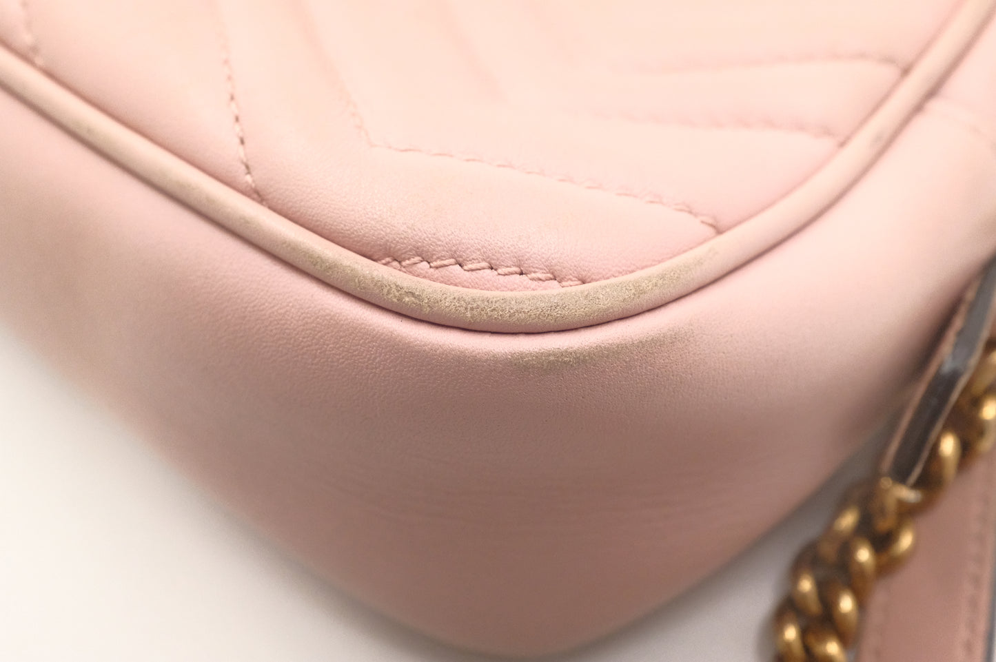 Gucci Marmont Crossbody in Pink Leather