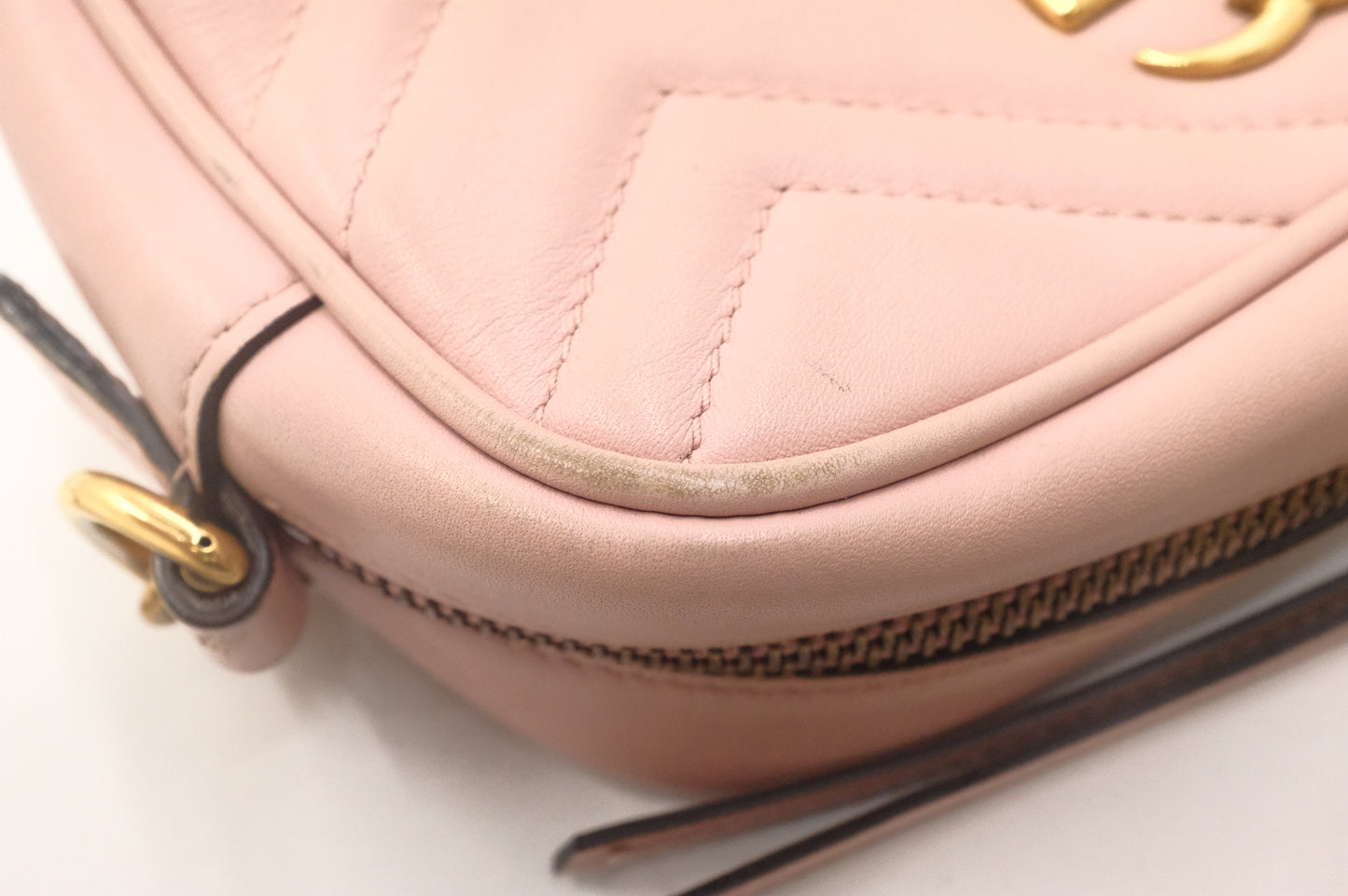 Gucci Marmont Crossbody in Pink Leather