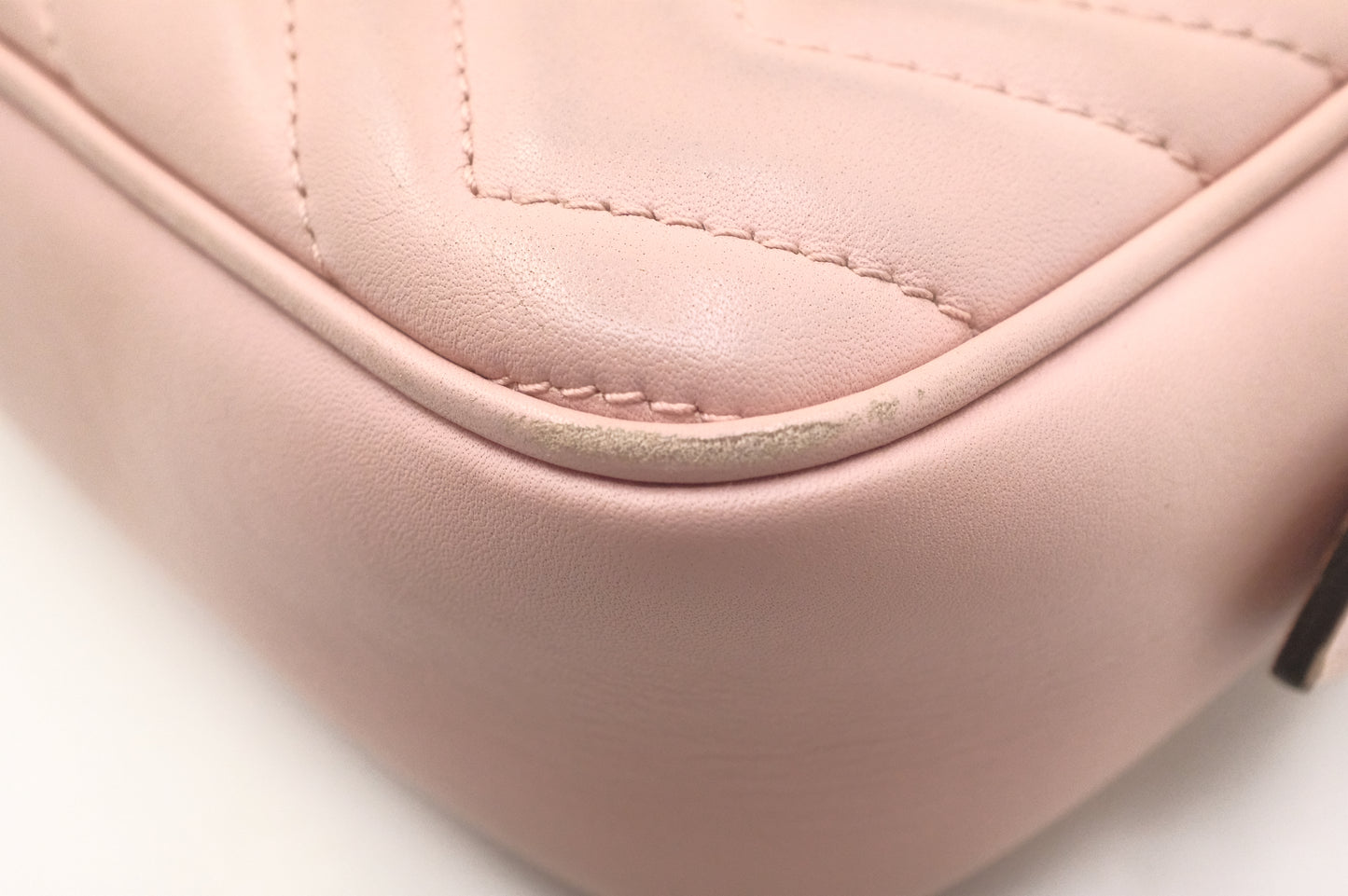 Gucci Marmont Crossbody in Pink Leather