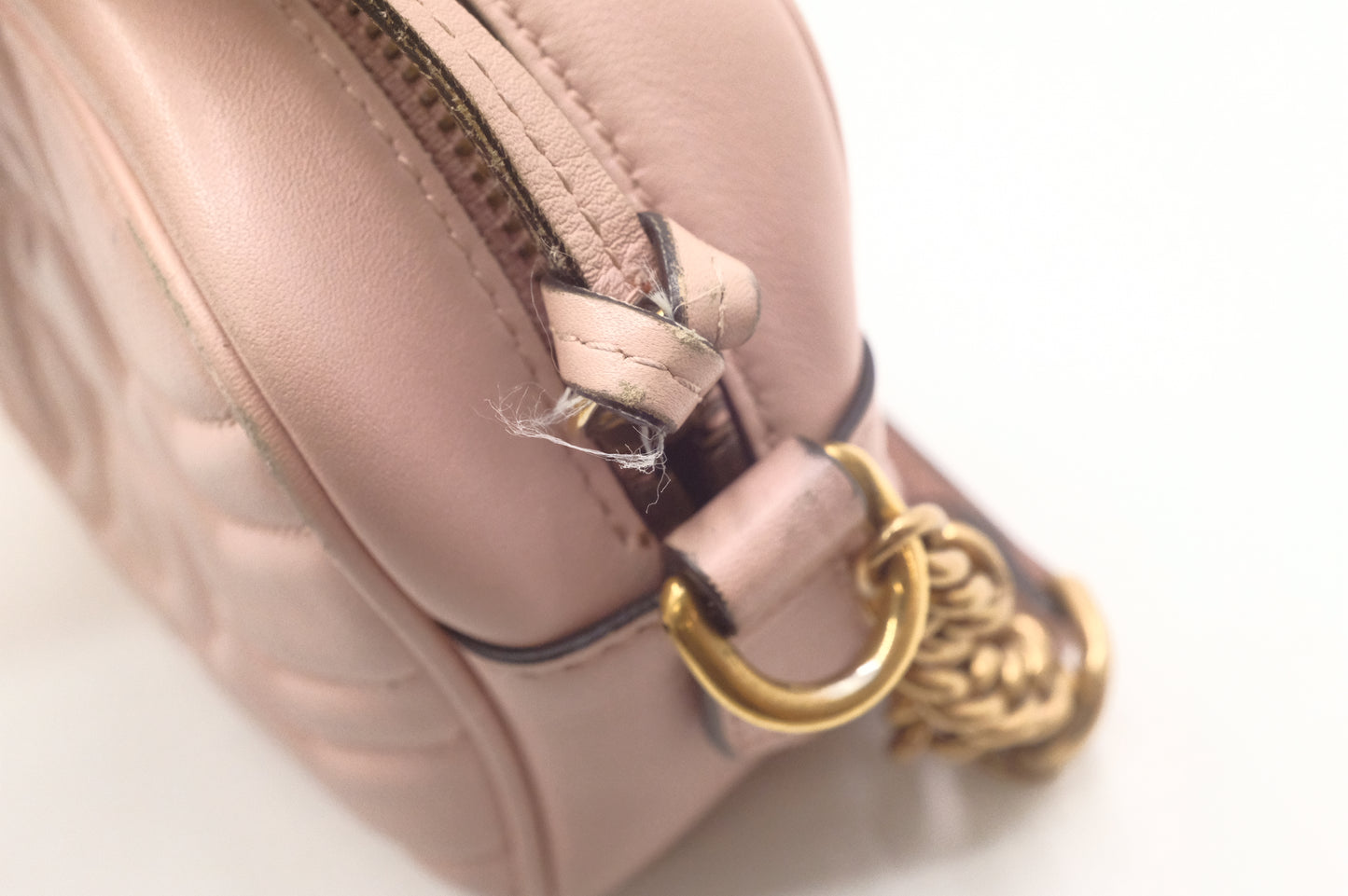 Gucci Marmont Crossbody in Pink Leather