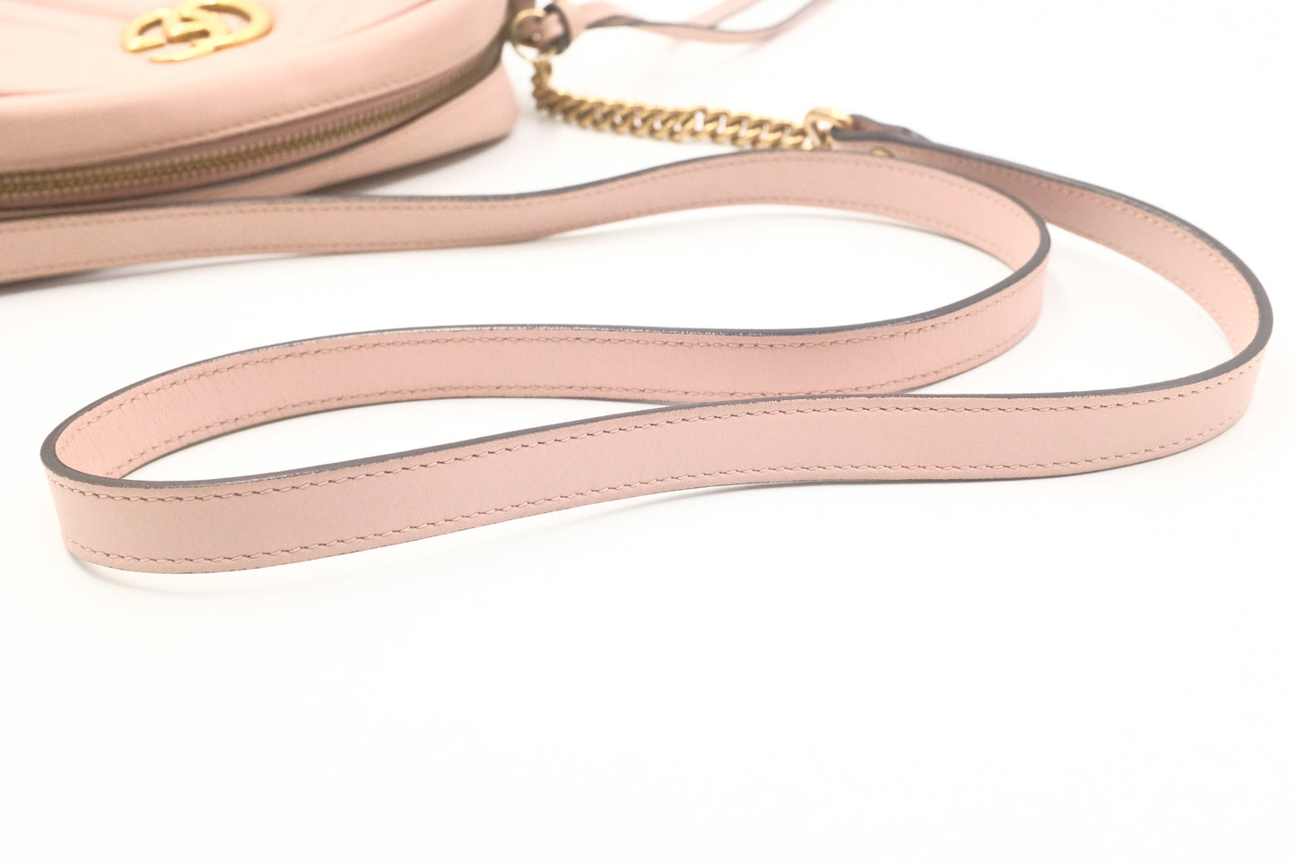 Gucci Marmont Crossbody in Pink Leather