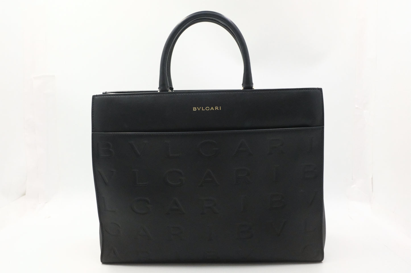 Bvlgari Inifinitum Tote in Black Leather