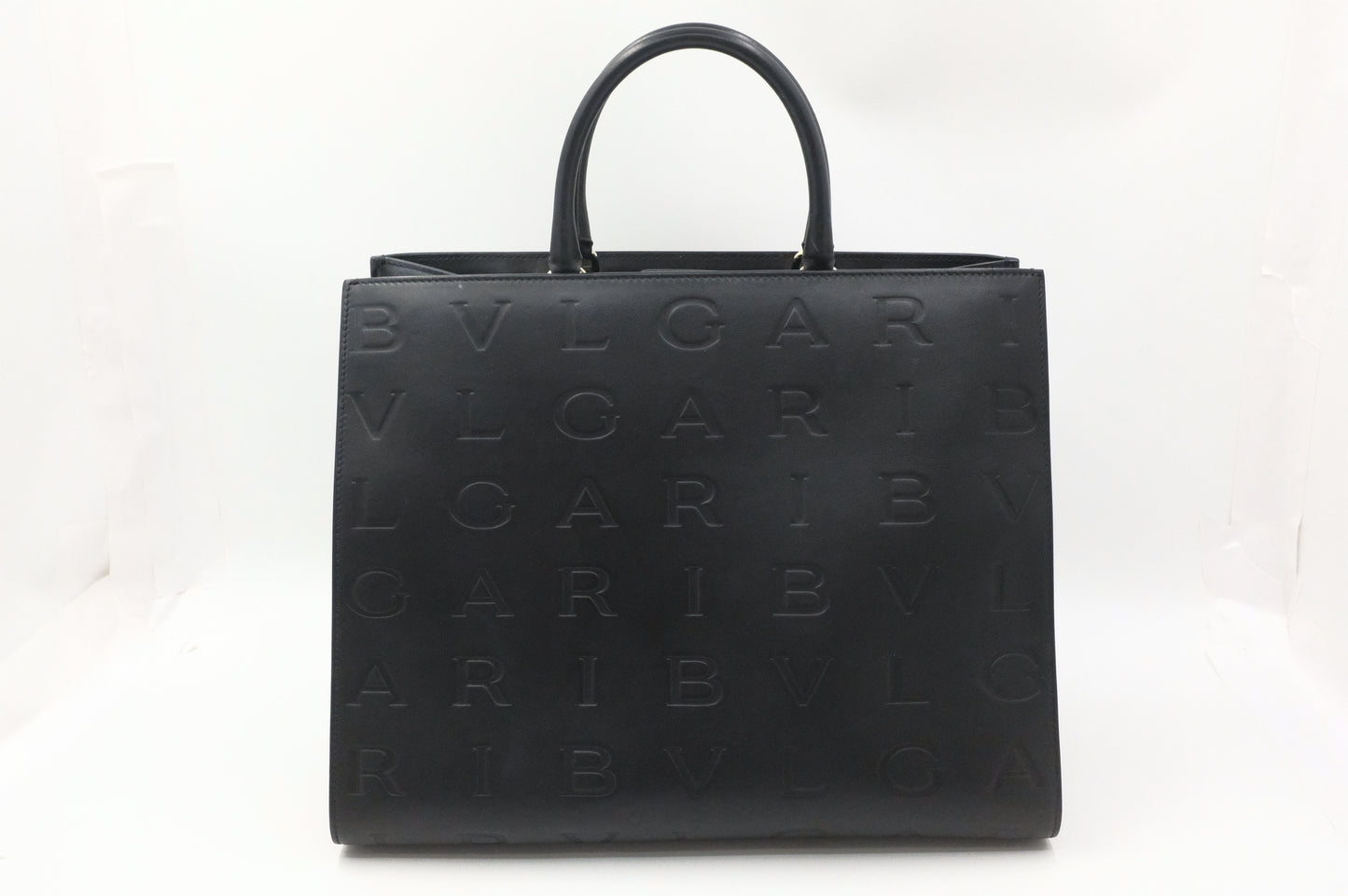 Bvlgari Inifinitum Tote in Black Leather