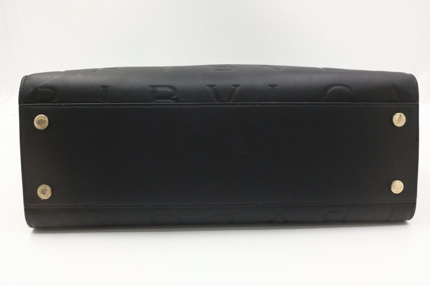 Bvlgari Inifinitum Tote in Black Leather