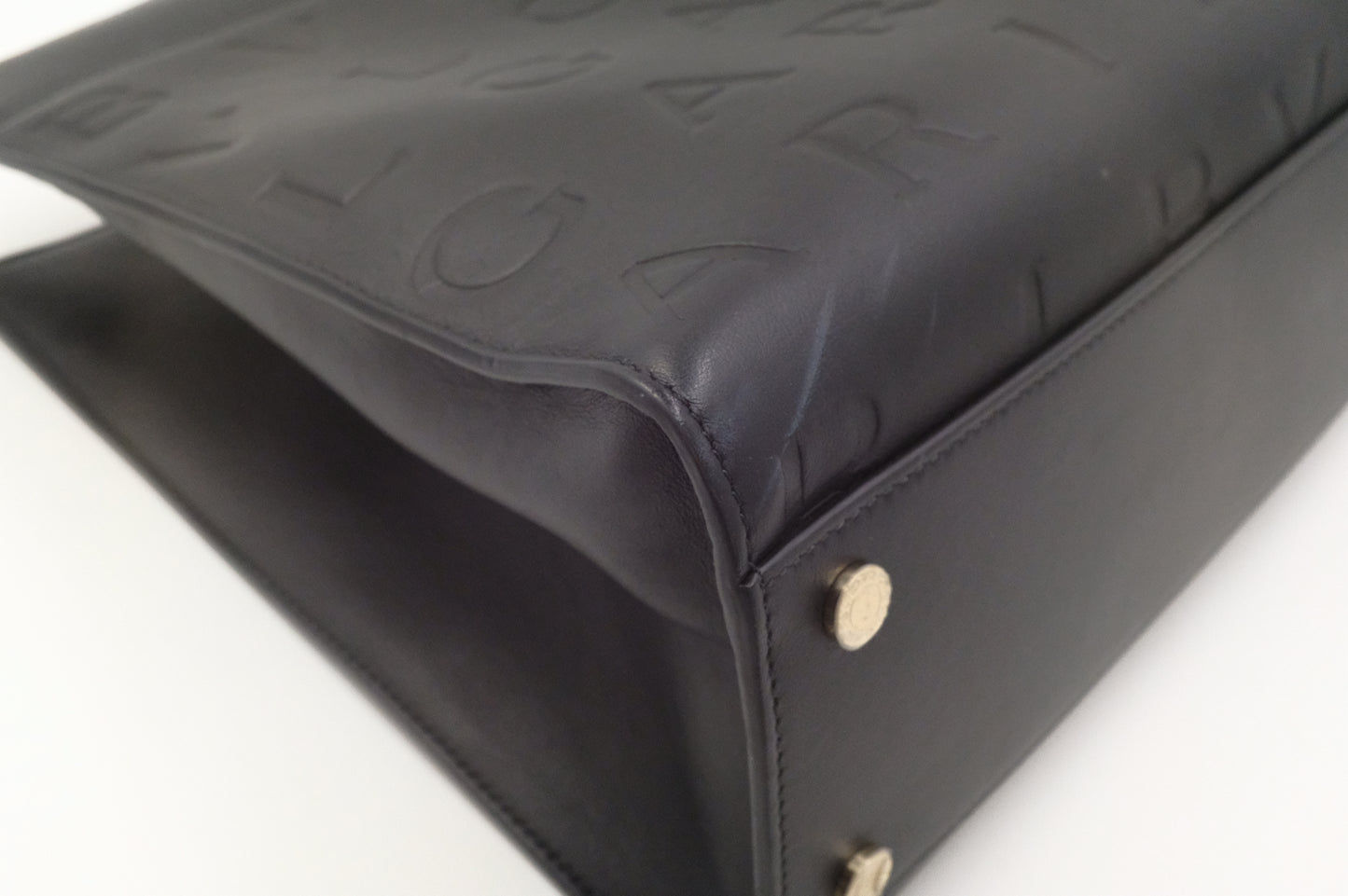 Bvlgari Inifinitum Tote in Black Leather