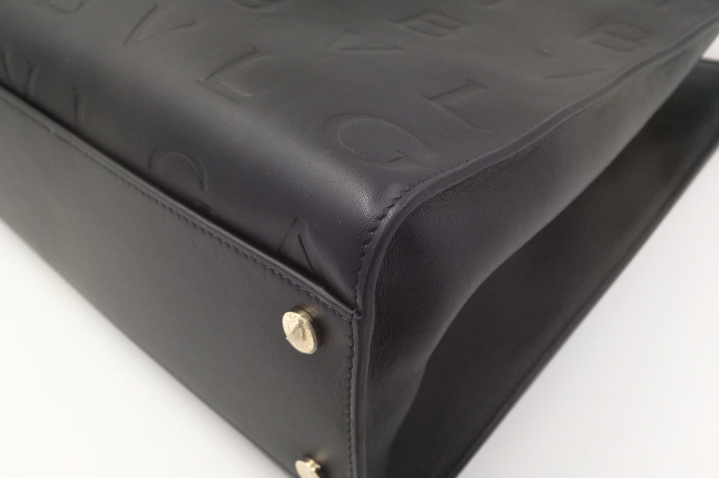 Bvlgari Inifinitum Tote in Black Leather