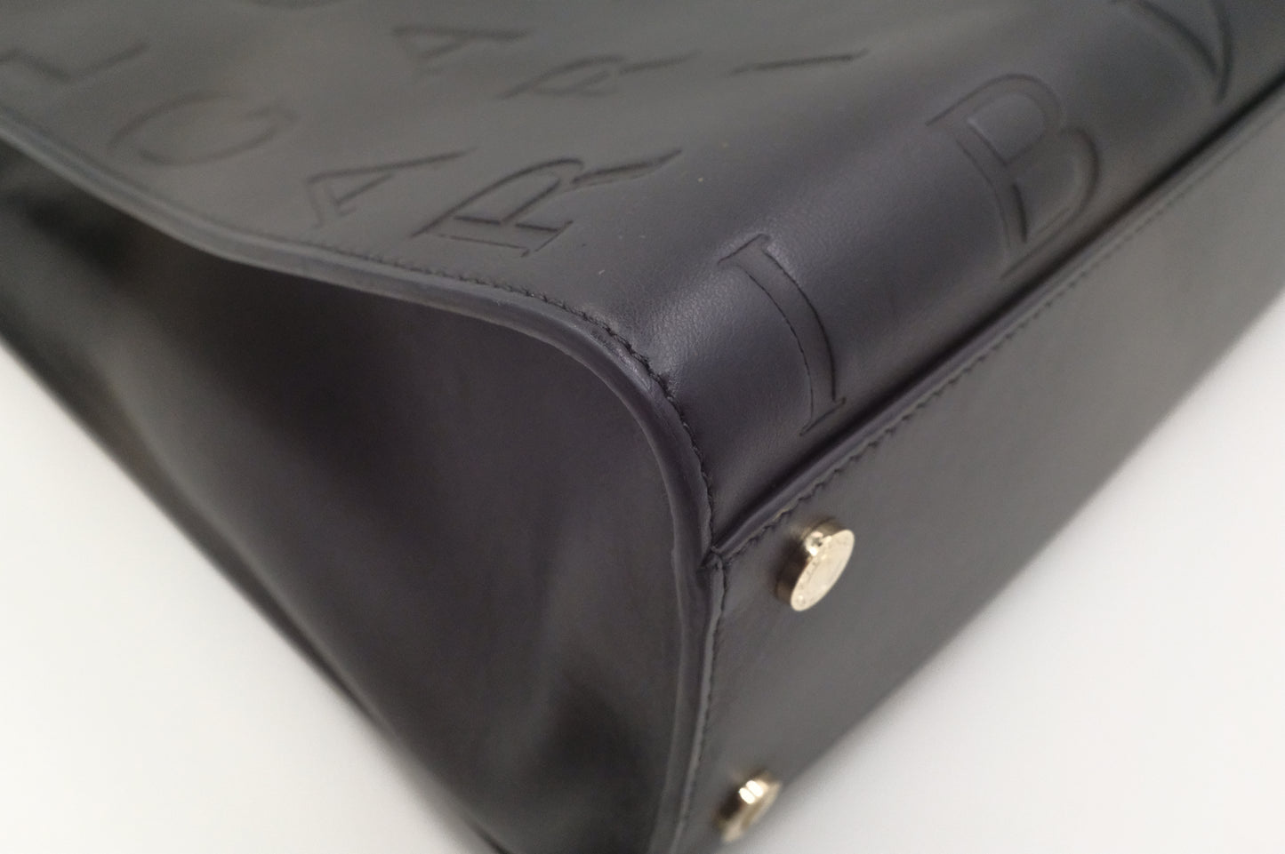 Bvlgari Inifinitum Tote in Black Leather