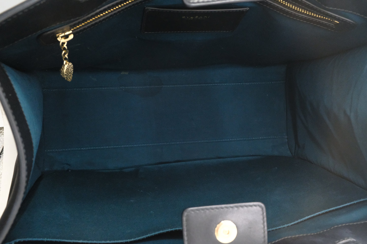 Bvlgari Inifinitum Tote in Black Leather