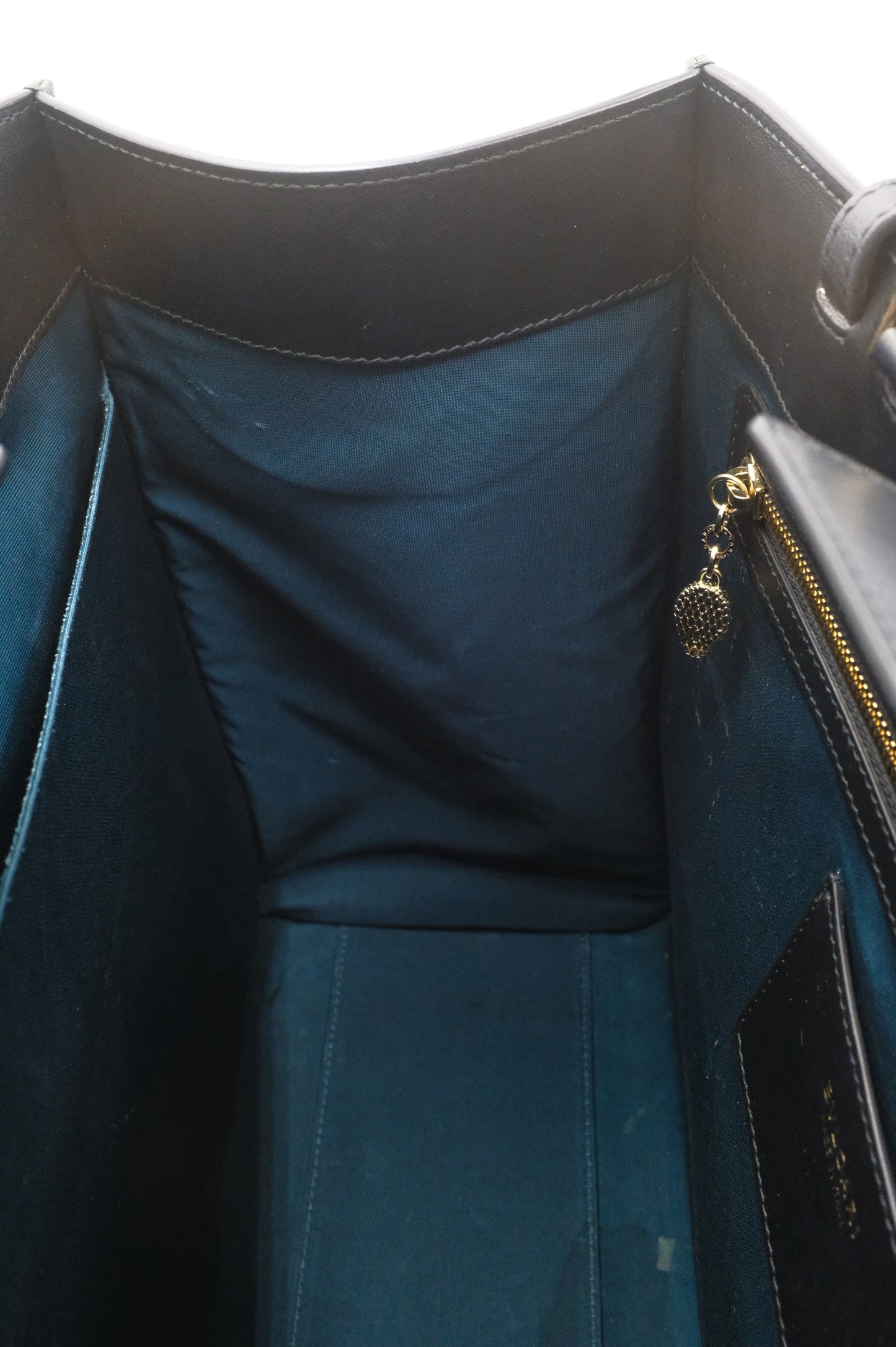 Bvlgari Inifinitum Tote in Black Leather