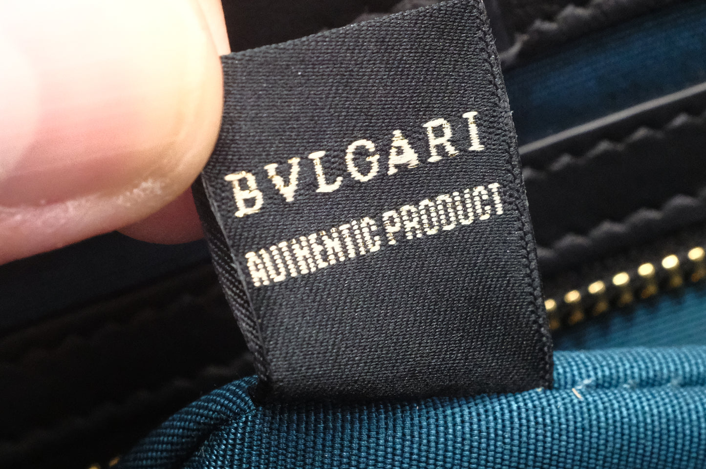 Bvlgari Inifinitum Tote in Black Leather