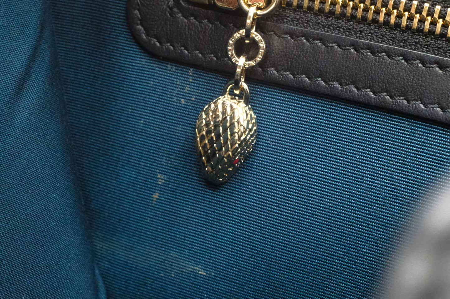 Bvlgari Inifinitum Tote in Black Leather
