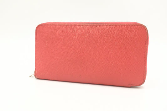 Hermes Silk'in Zippy Wallet in Rose Jaipur Epsom Leather