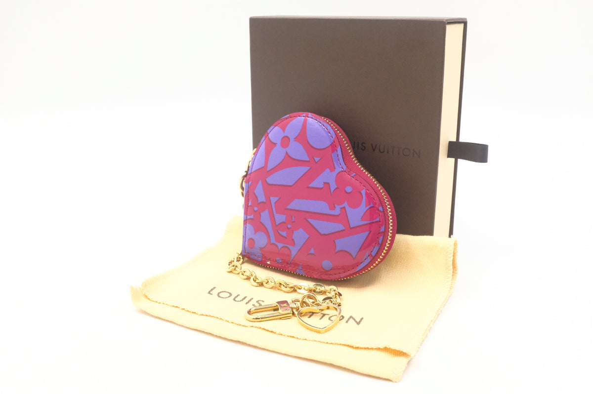 Louis Vuitton Sweet Monogram Heart Zippy in Pink and Purple Vernis Leather