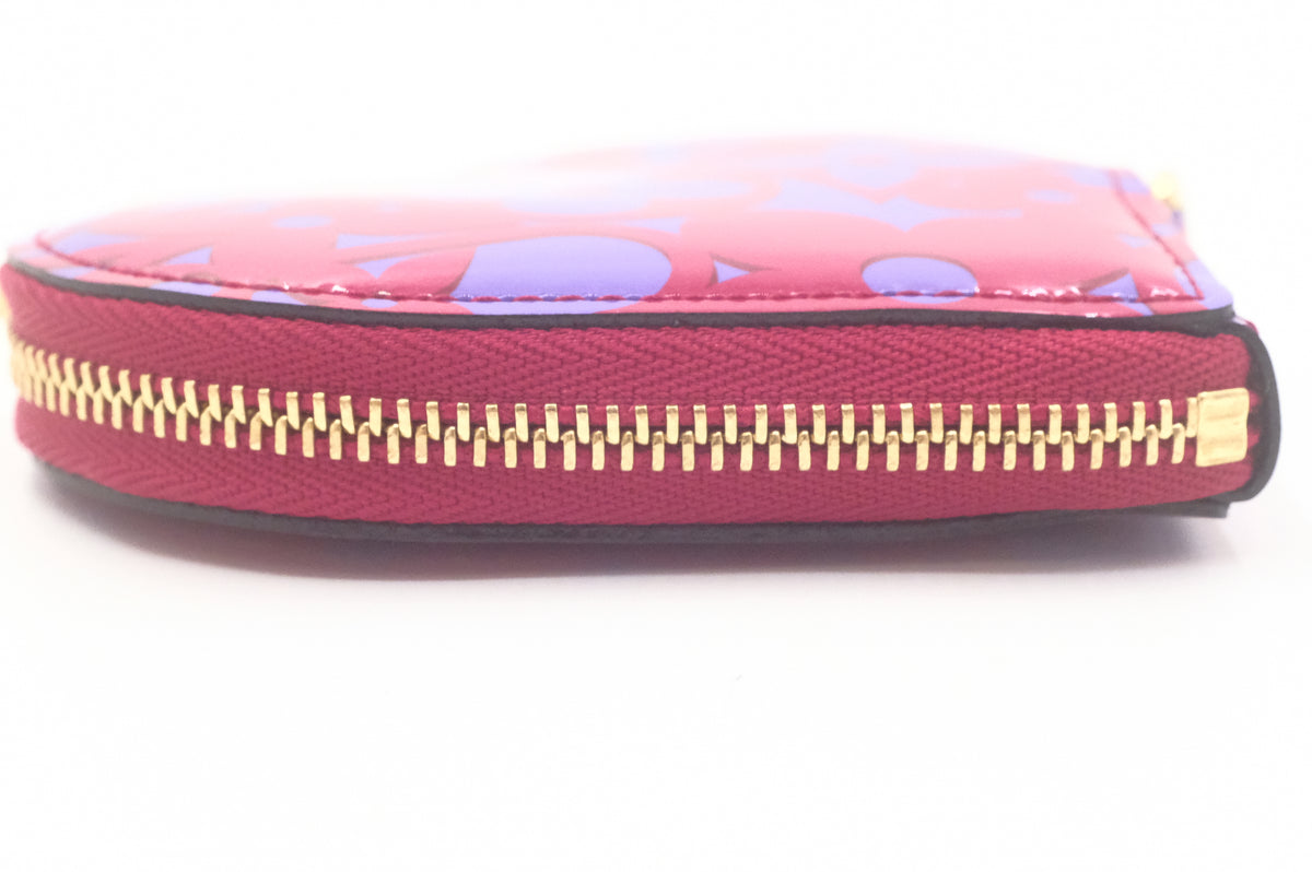 Louis Vuitton Sweet Monogram Heart Zippy in Pink and Purple Vernis Leather