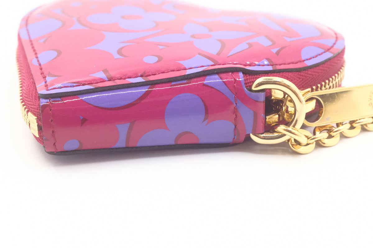 Louis Vuitton Sweet Monogram Heart Zippy in Pink and Purple Vernis Leather