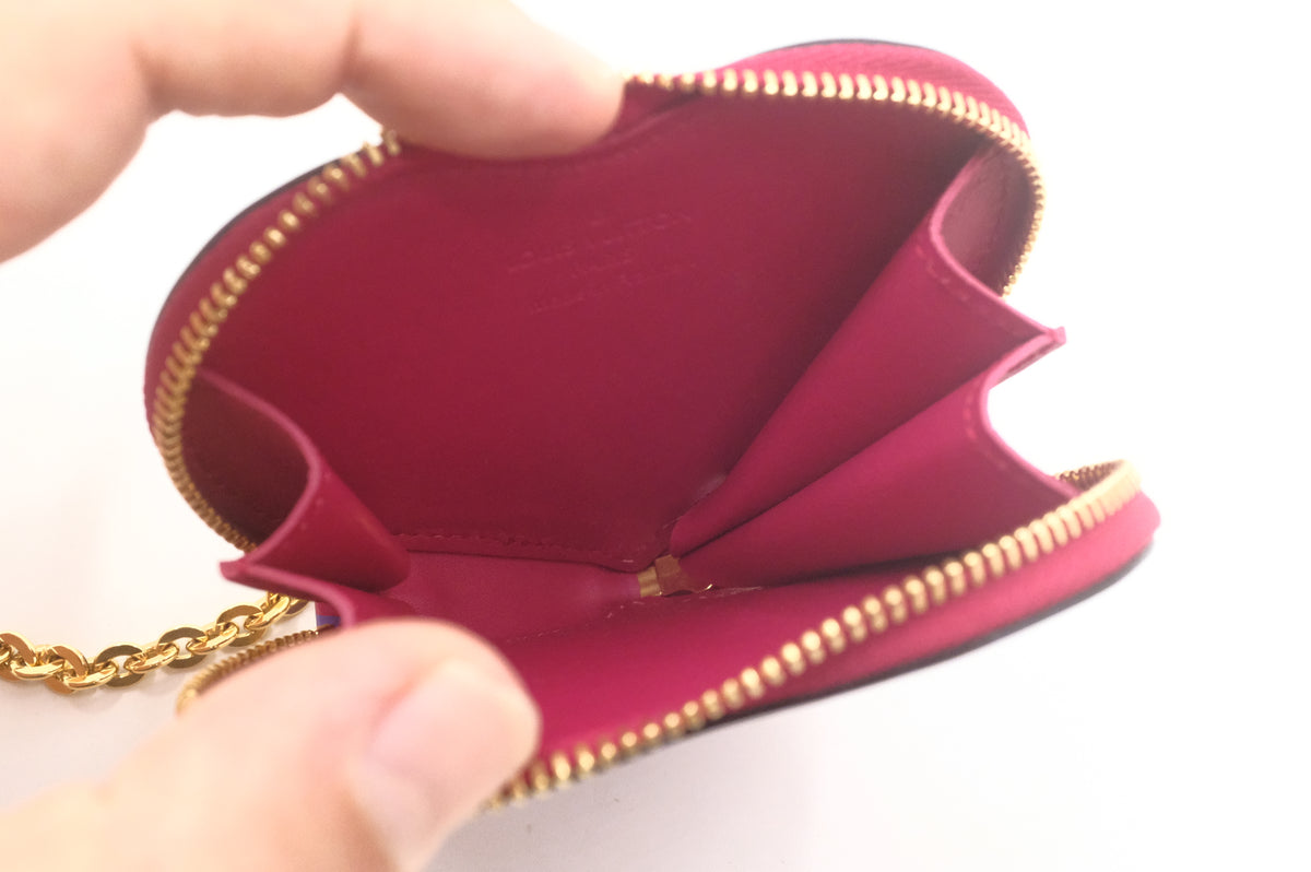 Louis Vuitton Sweet Monogram Heart Zippy in Pink and Purple Vernis Leather