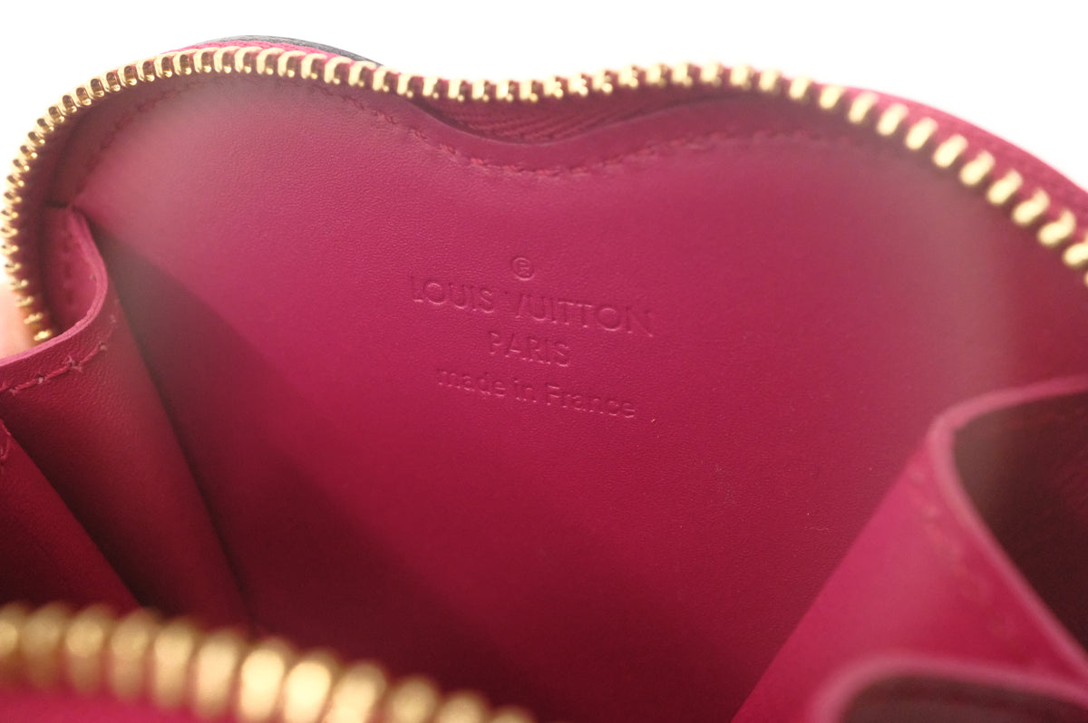 Louis Vuitton Sweet Monogram Heart Zippy in Pink and Purple Vernis Leather