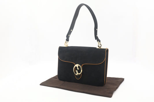 Gucci Handbag in Black Suede