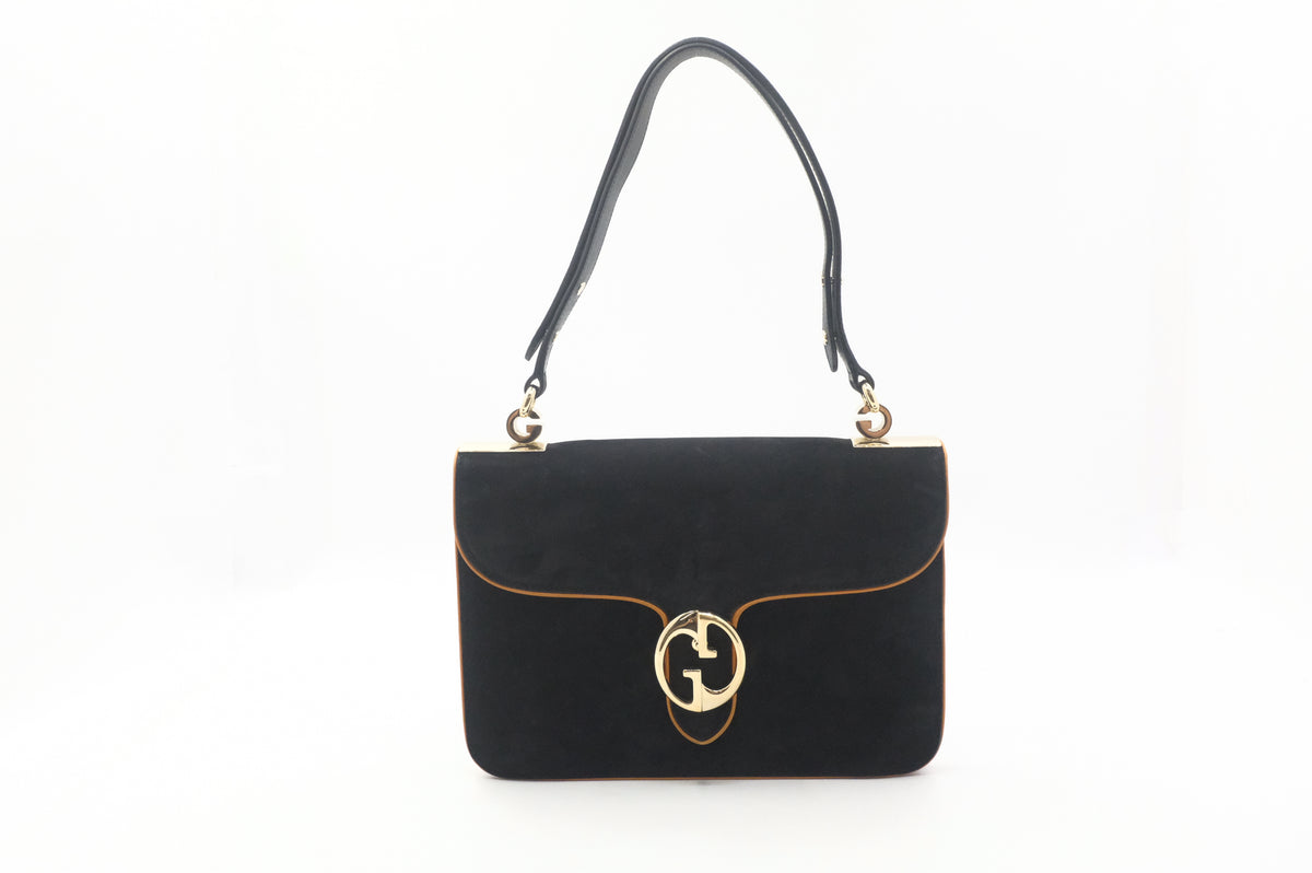 Gucci Handbag in Black Suede