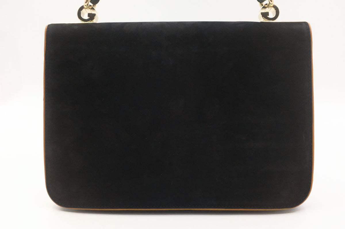 Gucci Handbag in Black Suede