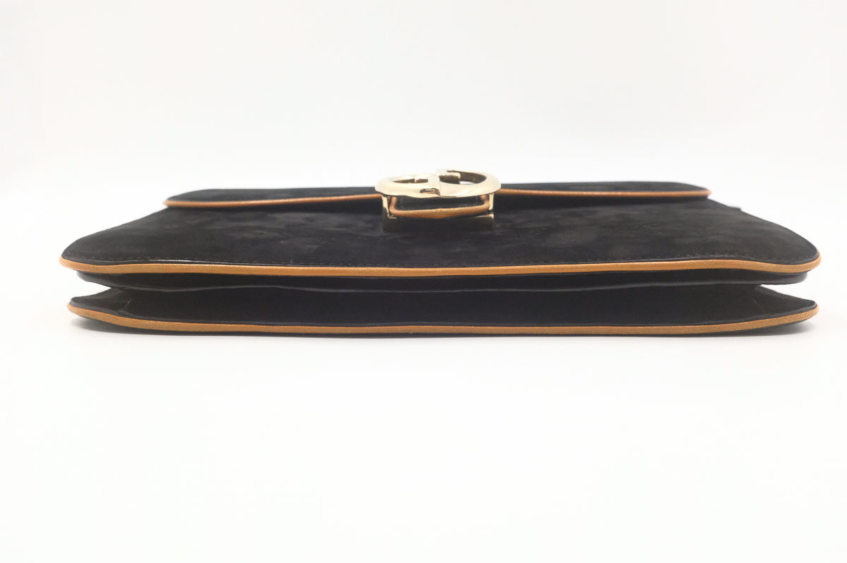 Gucci Handbag in Black Suede
