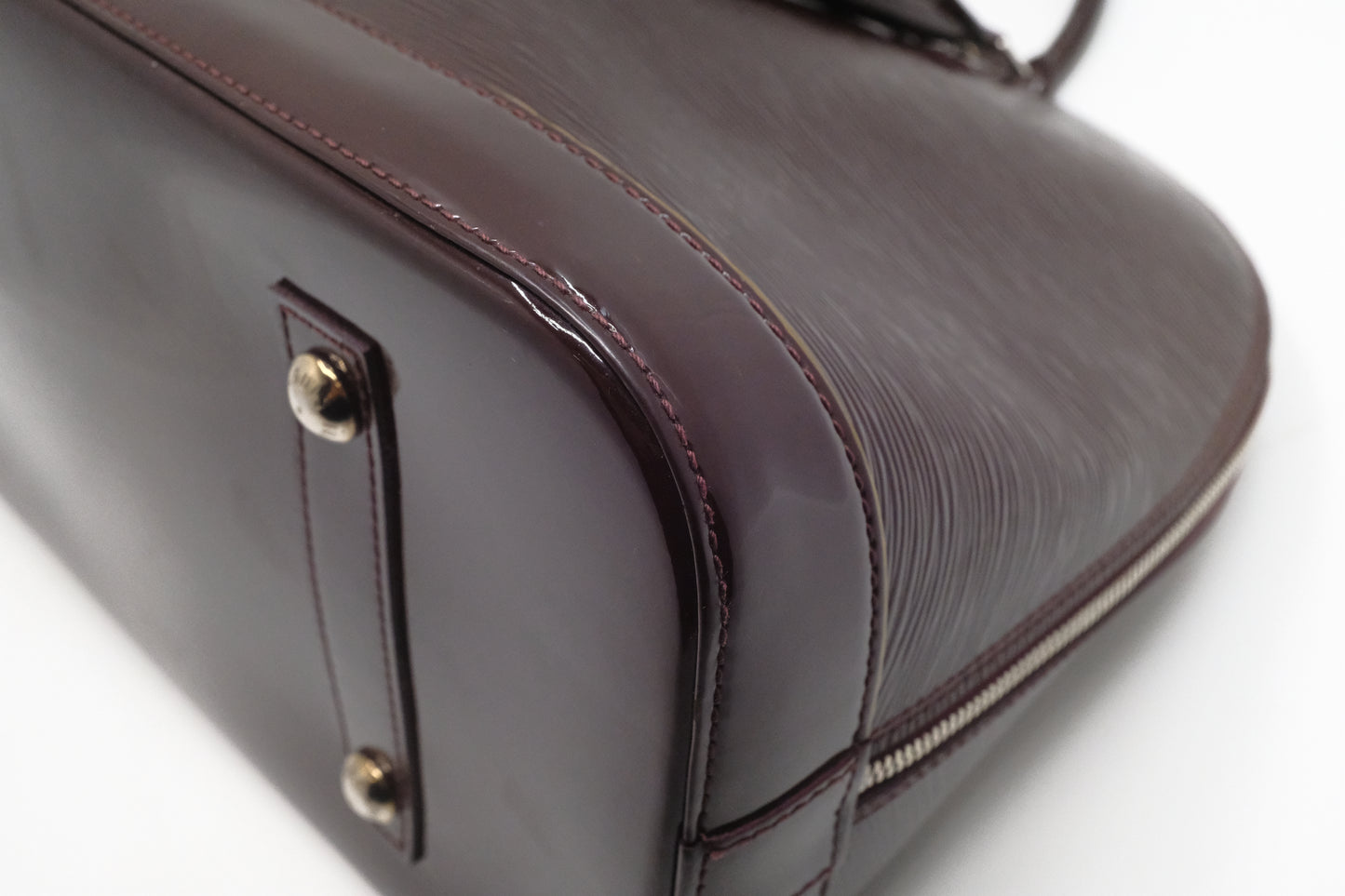 Louis Vuitton Alma GM in Burgundy Electric Epi Leather
