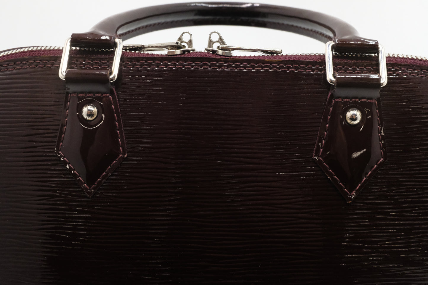 Louis Vuitton Alma GM in Burgundy Electric Epi Leather