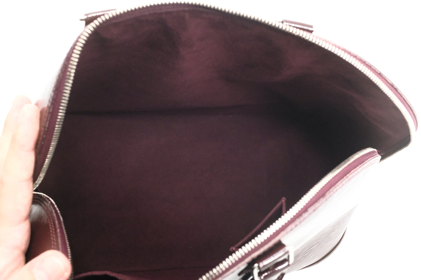 Louis Vuitton Alma GM in Burgundy Electric Epi Leather