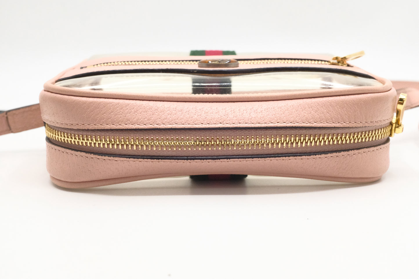 Gucci Ophidia Crossbody in Clear PVC and Pink Leather