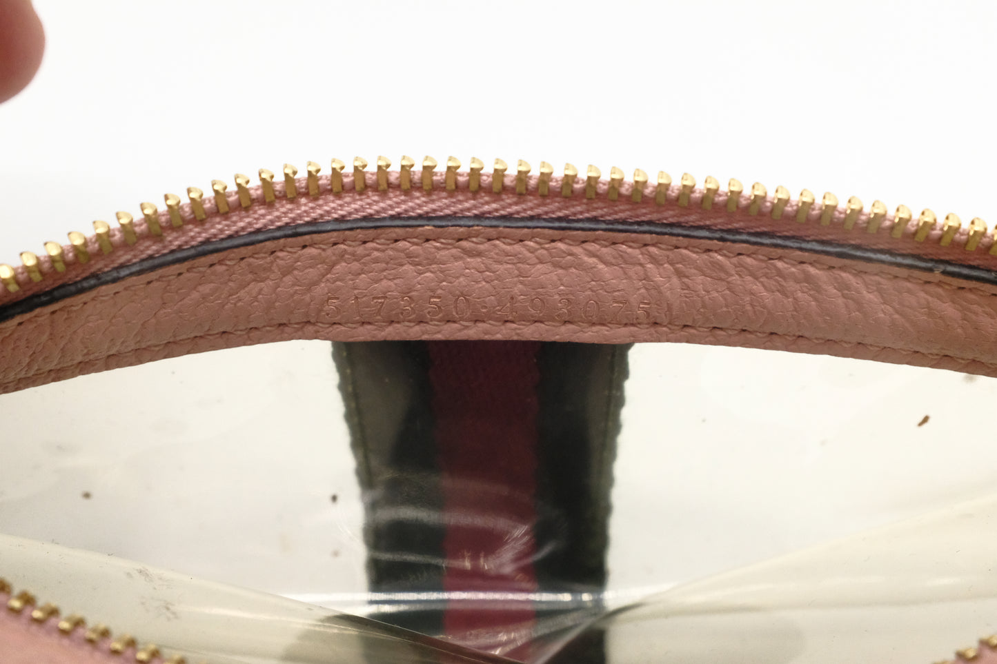 Gucci Ophidia Crossbody in Clear PVC and Pink Leather