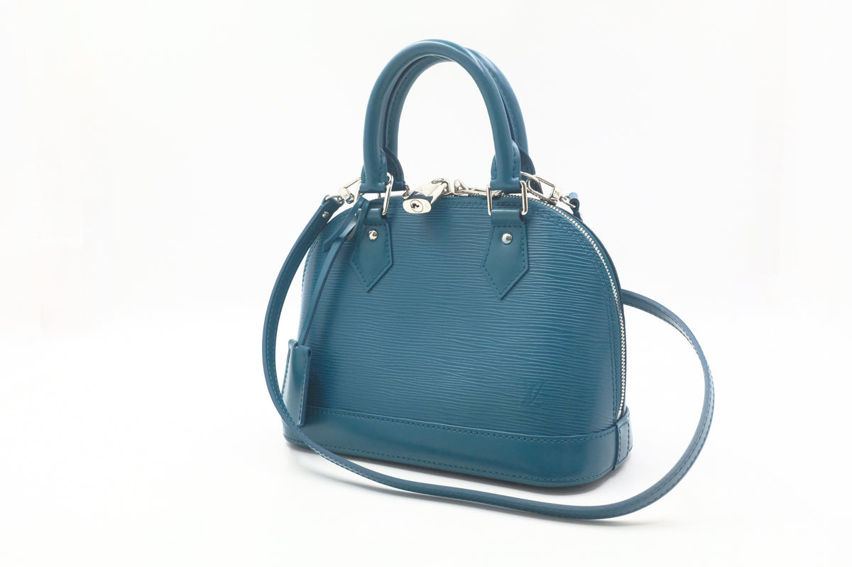 Louis Vuitton Alma BB in Teal Epi Leather