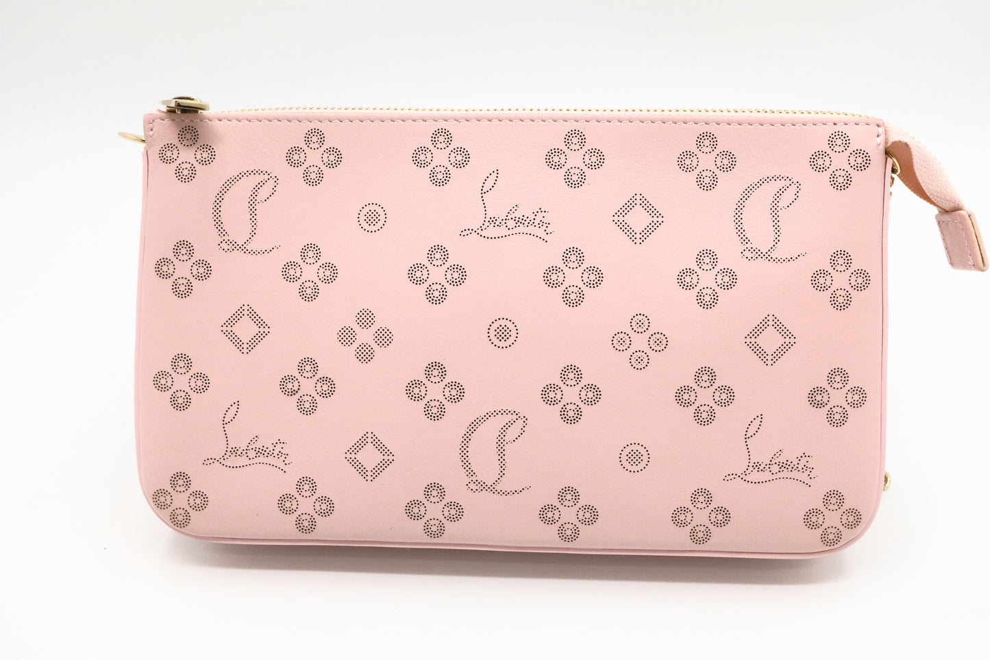Louboutin Loubila Chain Bag in Pink Loubinthesky Leather
