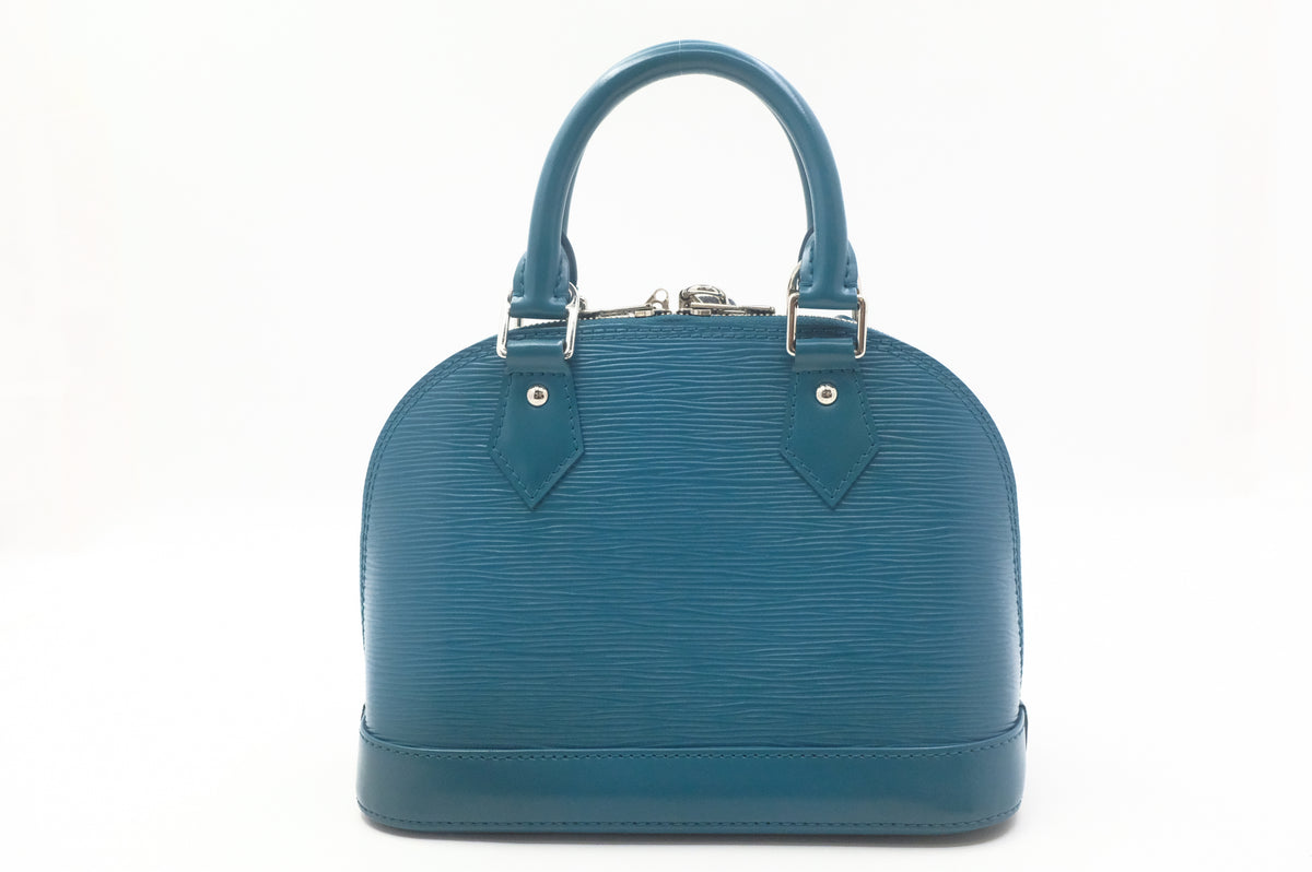 Louis Vuitton Alma BB in Teal Epi Leather