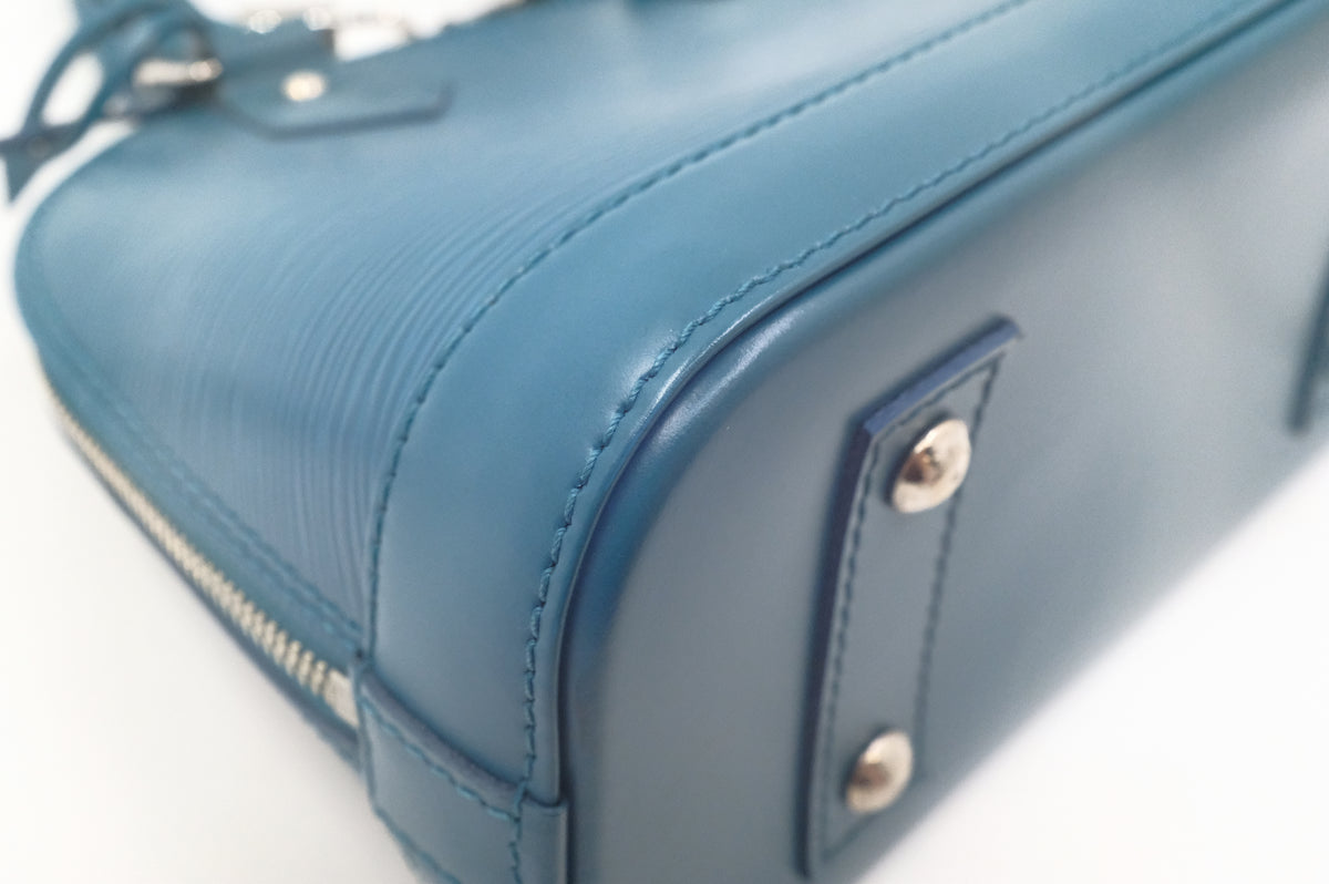 Louis Vuitton Alma BB in Teal Epi Leather