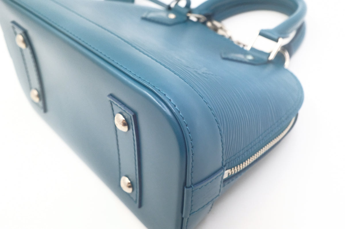 Louis Vuitton Alma BB in Teal Epi Leather