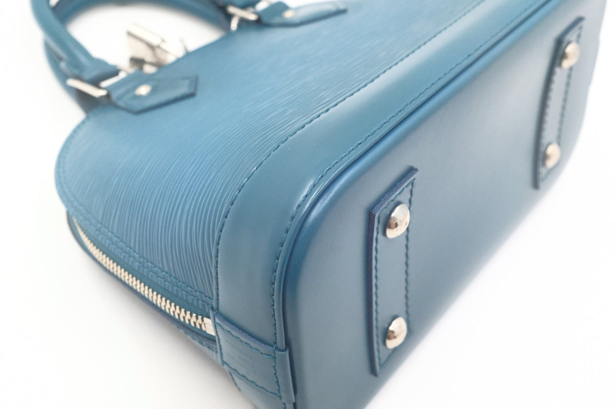 Louis Vuitton Alma BB in Teal Epi Leather