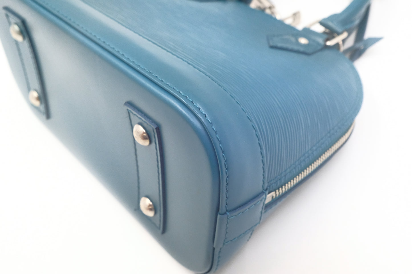 Louis Vuitton Alma BB in Teal Epi Leather