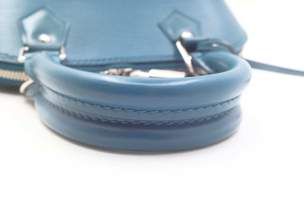 Louis Vuitton Alma BB in Teal Epi Leather